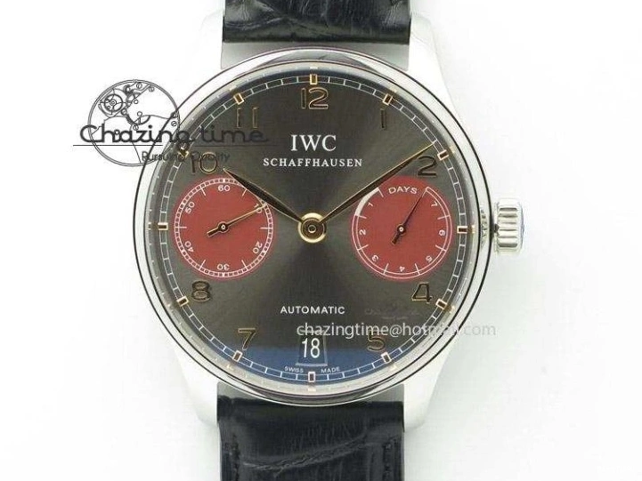 MIROTIME 0205 Portuguese Chrono IW371620 APSF 1:1 Best Edition White Blue Dial on Blue Leather Strap A MultiPurpose 7039